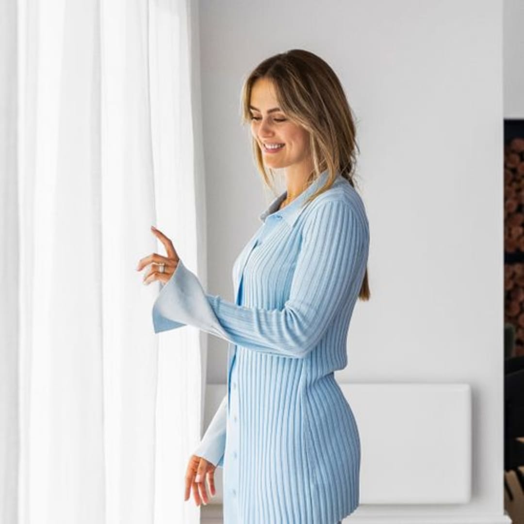 They've let in the beautiful light that this property gets without it being too strong and overpowering. It's just so warm — we love it