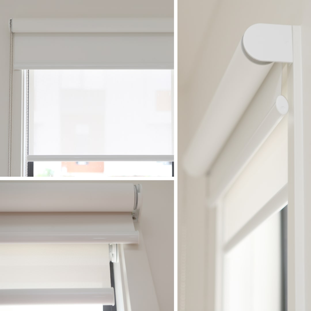 The best installation options for double roller blinds: Combined recess ...