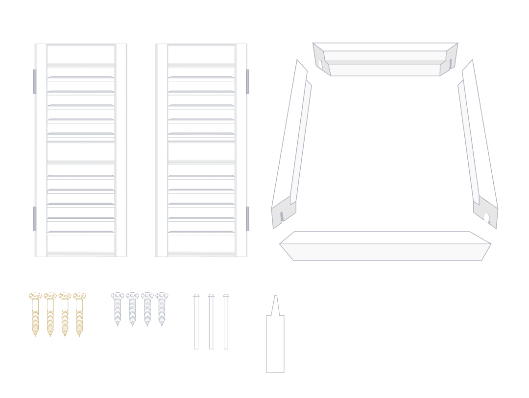 How to install shutters