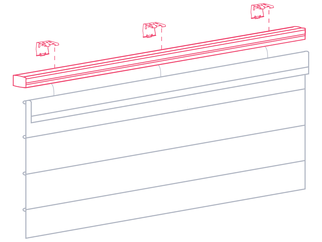 How to install Roman blinds with a chain drive