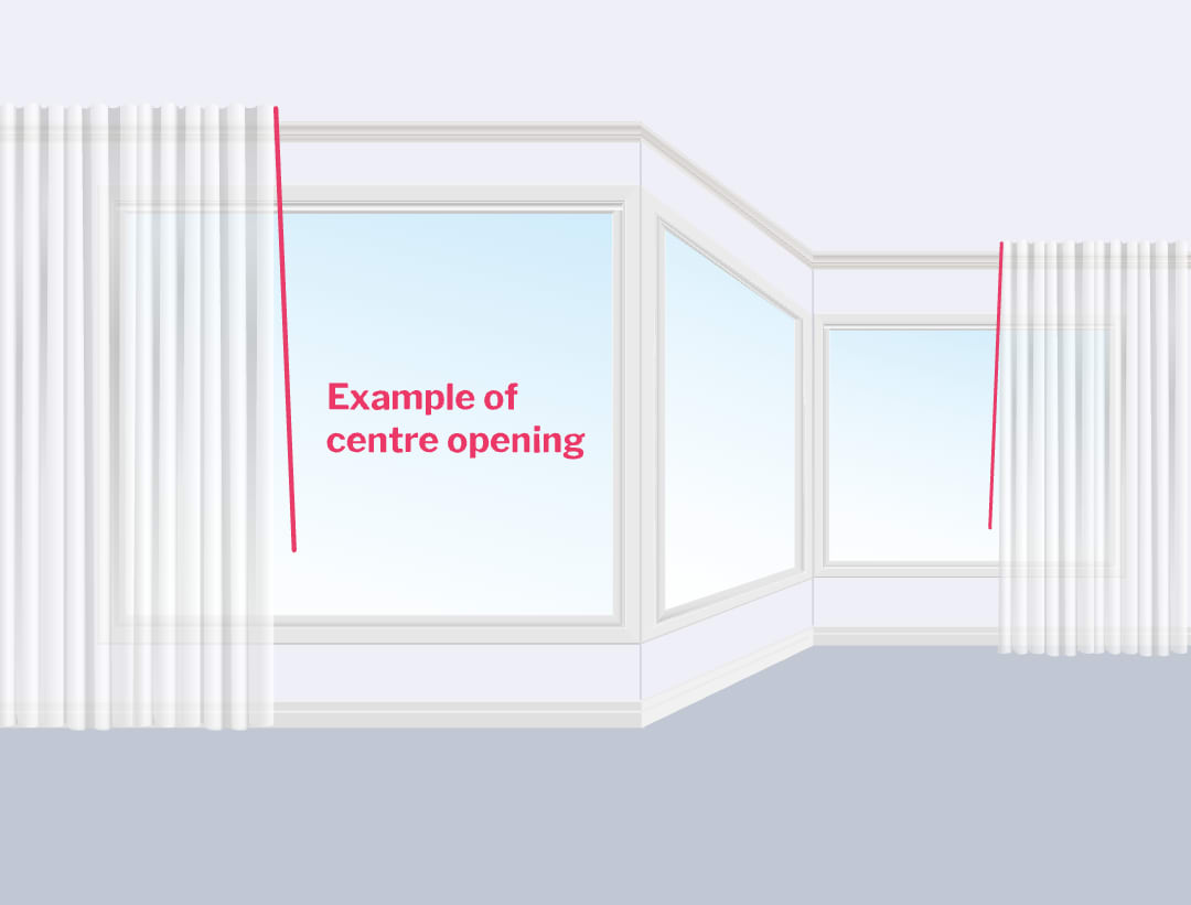 How to measure corner windows for curved curtains