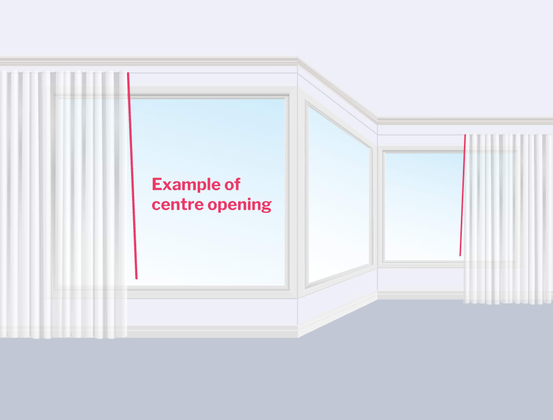 How to measure corner windows for curved curtains