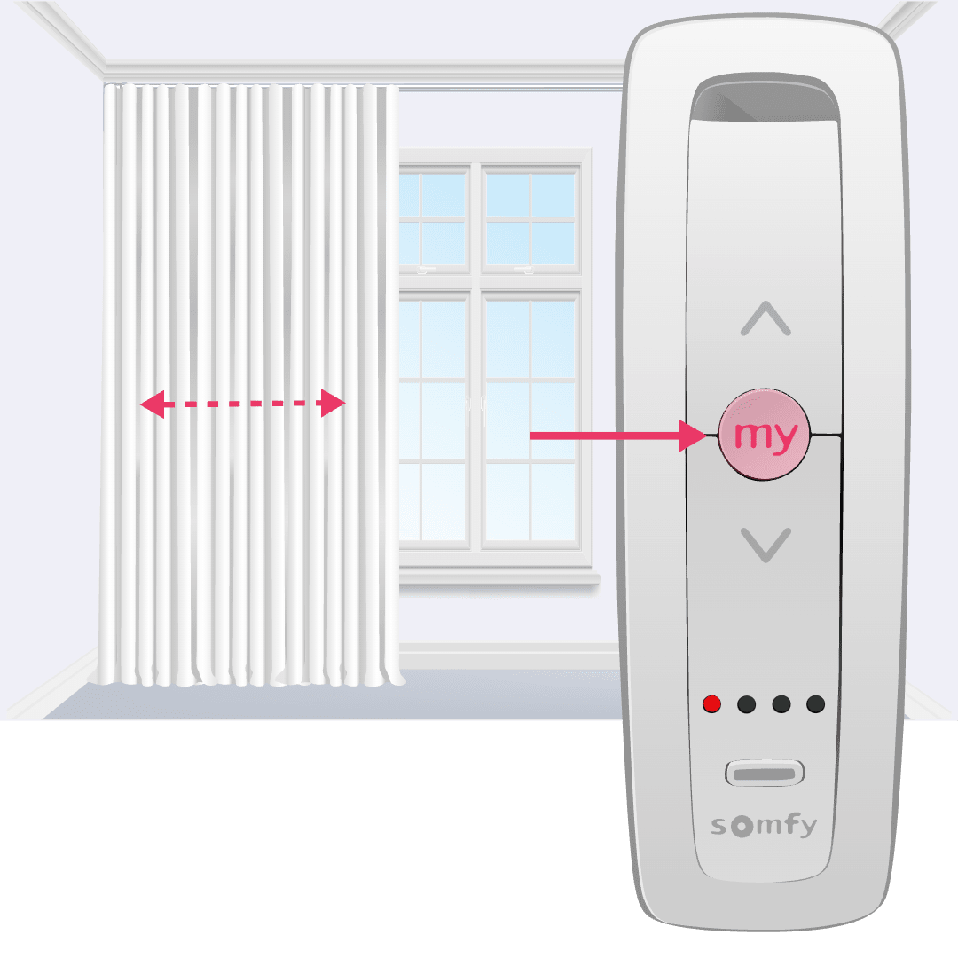 How to set up your Somfy remote for motorised curtains