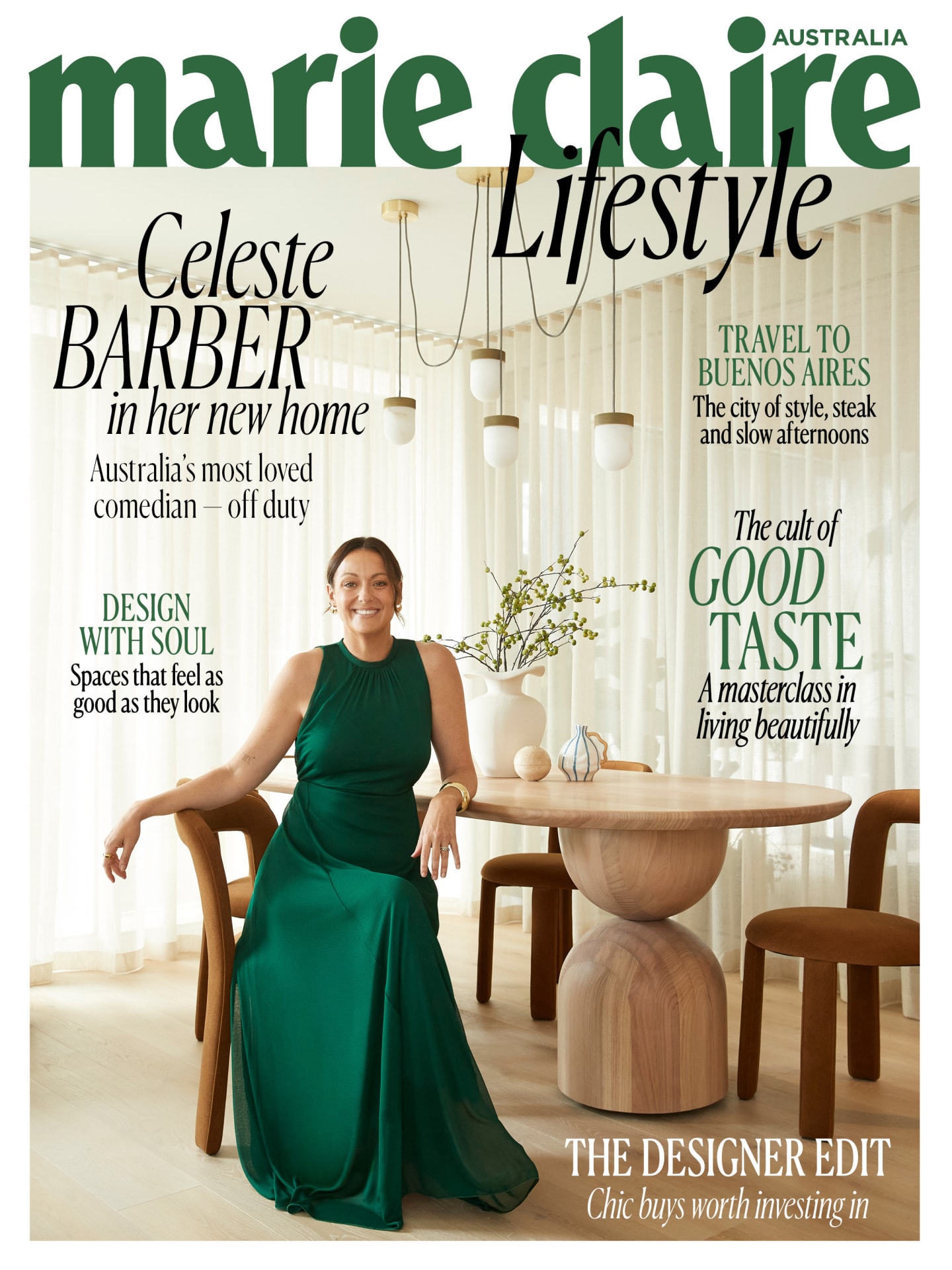 Marie Claire - Celeste Barber in her new home. Australia's most loved comedian - off duty